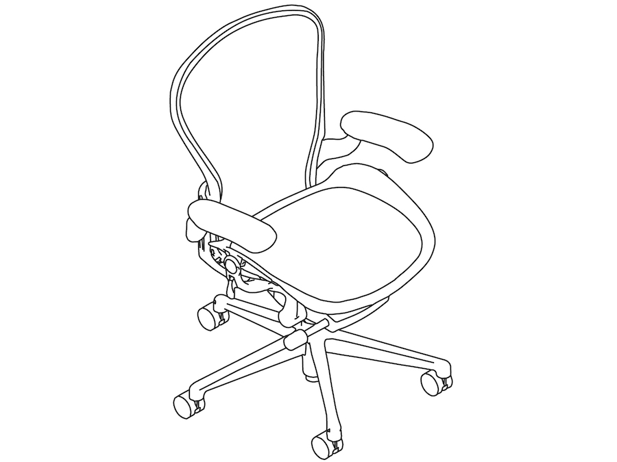 Aeron Chair–B Size–Fixed Arms