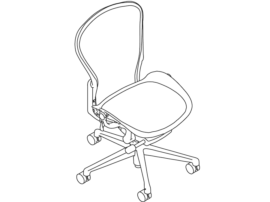 Aeron Chair–C Size–Armless